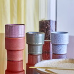 Bloomingville Hrnček Espresso Ewan Multi 75 ml – sada 4 ks