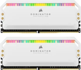 Corsair Dominator Platinum RGB White 32GB (2x16GB) 3200 MHz / DDR4 / PC4-25600 / CL16-20-20-38 / 1.35V / XMP2.0 (CMT32GX4M2E3200C16W)