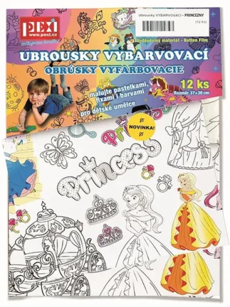 Pexi Vyfarbovacie obrúsky - Princezné