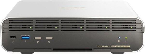 Qnap QNAP TBS-H574TX - NAS-Server - 5 Schachte - RAID JBOD, 0, 1, 10, 5, 50, 6, 60, 60 Hot Spare - RAM 16 GB - 2.5 Gigabit Ethernet / 10 Gigabit Ethernet - iSCSI Support