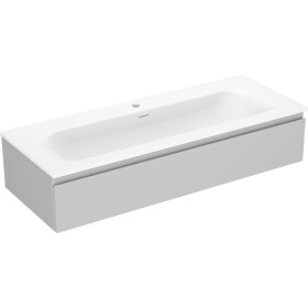 MEXEN/S - Orio kúpeľňová skrinka 120 cm s umývadlom Vela, 1 šuplík, sivá mat/biela mat 91A10-12023-1-BF62-W23M01