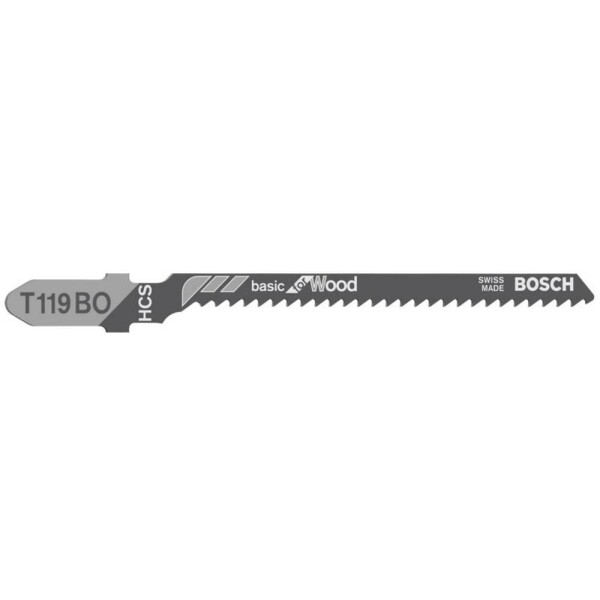 Bosch Accessories 2608637879 Jigsaw blade T 119 BO Basic for Wood 100 ks; 2608637879