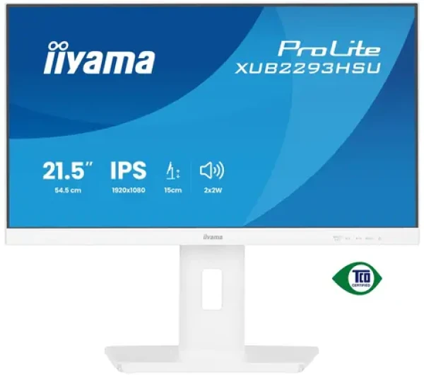 21.5" IIYAMA ProLite XUB2293HSU-W7 biela / LED / IPS / 1920 x 1080 / 16:9 / 1 ms / 1000:1 / 300cd-m2 / VESA (XUB2293HSU-W7)