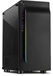 Inter-tech A-3411 Creek RGB čierna / PC skriňa / Tower / Tvrdené sklo / RGB podsvietenie / ATX, mATX, ITX (88881322)