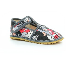 Beda Comics zúžené barefoot papuče (BF-060010/W/02) 28 EUR