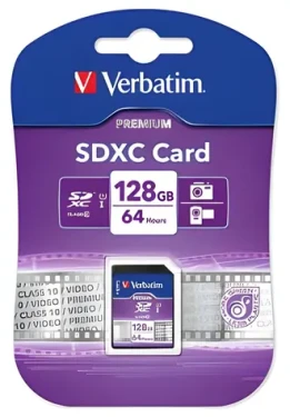 Verbatim Premium SDXC 128 GB / Pamäťová karta / UHS-I U1 / Class 10 / R: 10 MB/s / W: 10 MB/s (44025)