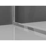 MEXEN - Exo sprchové dvere krídlové120, transparent, chróm 814-120-000-01-00