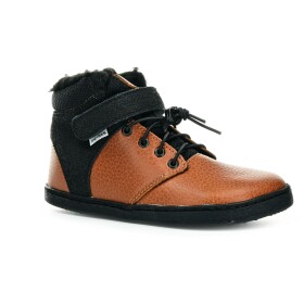 Pegres BF40 0.1 hnedé zimné barefoot topánky 28 EUR