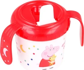 STOR Hrnček s uškami a náustkom 250ml Prasiatko Peppa (13485)