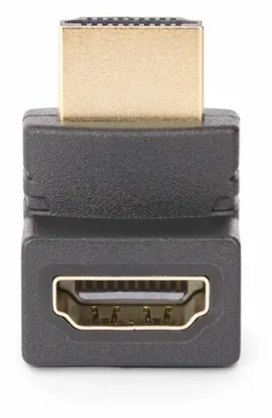 StarTech Adaptér HDMI uhlový 90° M/F čierna / Adaptér / HDMI 2.0 / 4K 60Hz (HDMI2HDMIMFDN)