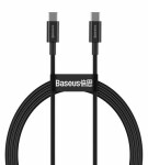 Baseus CATYS-B01 Kábel USB-C (M) - USB-C (M) 1 m čierna / 100W (CATYS-B01)