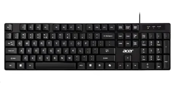 Acer AKW100 čierna / Drôtová klávesnica / USB-A / CZSK layout (GP.KBD11.05R)