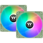 Thermaltake CT140 ARGB Sync PC Cooling Fan svetlo zelená / Hydraulic Bearing / 140mm / 30.5dB @ 1500rpm / 2ks (CL-F203-PL14MG-A)