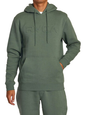 RVCA EMBOSSED JADE pánska mikina cez hlavu