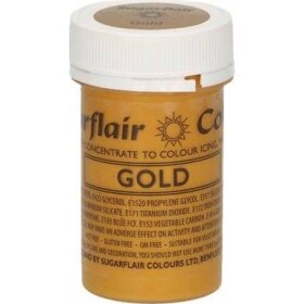 Gélová farba perleťová Sugarflair (25 g) Gold 5032 torta - Sugarflair - Sugarflair