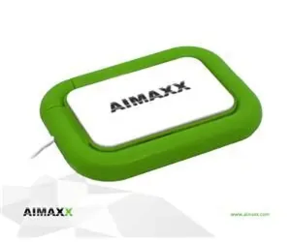 AIMAXX eNViXtra UHL 1 zelená / USB hub / 4X USB 2.0 / so skladacou LED lampičkou (eNViXtra UHL1)