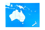 Moyo Montessori Moyo Montessori Kontrolná mapa - Austrália Nová - bez popisov