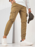 Dstreet UX4180 pánské khaki cargo kalhoty