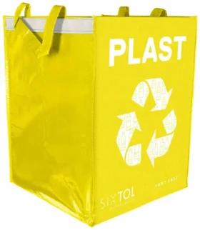SIXTOL SORT Easy PLASTIC / Taška na triedený odpad / 30x30x40cm / 36l (SX4206)