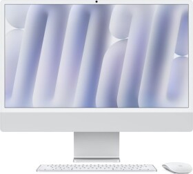 Apple APPLE iMac Z1E2 59,62cm 23,5 cal szkło standardowe M4 8C CPU/8C GPU/16C N.E. 16GB 512GB SSD bez Eth MM MaKey DE strieborný