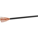 VOKA Kabelwerk H05VK05SW el. kábel hadicový, H05V-K, 1 x 0.50 mm², čierna, 100 m; H05VK05SW