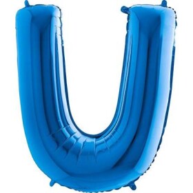 Nafukovací balónik písmeno U modré 102 cm - Grabo