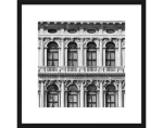 Rámovaný obraz Architektúra 40x40 cm, čiernobiely%