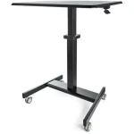 StarTech Mobilný stojan na kolieskach čierna / Pracovná stanica / výškovo nastaviteľná / nosnosť 30 kg / 60x80x110 cm (STSCART2)