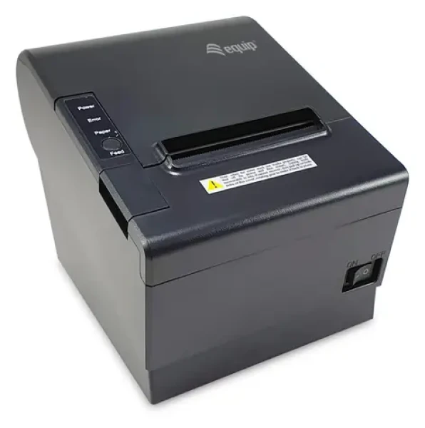 Equip Termotlačiareň 80mm čierna / POS tlačiareň / USB / Sériové rozhranie / Automatický rezač / 203x203 DPI (351002)