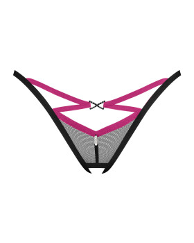 Dámske sexy tangá Novenes crotchless Thong - Obsessive XL/2XL