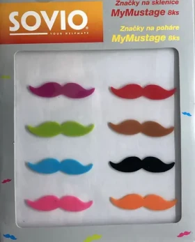 SOVIO SVMM8 Značky na poháre MyMustage 8ks (SVMM8-1425)