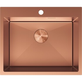 MEXEN - Solix oceľový drez 1-bowl 600 x 500 mm, meď 6408601000-65