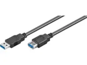 MicroConnect kábel USB3.0 A (M) - USB3.0 A (F) 5m čierna / 5000Mbit/s (USB3.0AAF5B)