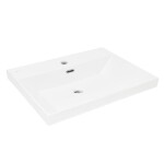 Nábytkové umývadlo SAT B-Way 61x46,5 cm otvor pre batériu uprostred SATBW6046 SATBW6046