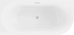 MEXEN - MIA voľne stojaca rohová vaňa, ľavá 180x80 cm biela bez krytky prepadu a zátky 52691808000L-SS