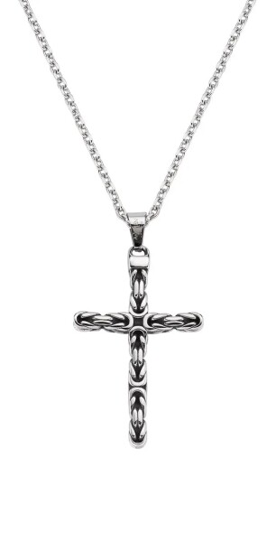 Amen Pánsky oceľový náhrdelník Kríž ACCL001 (retiazka, prívesok)