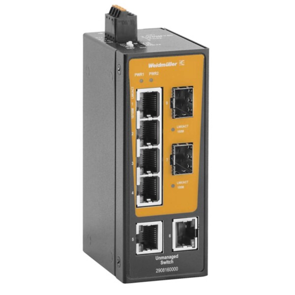 Weidmüller IE-SW-BLB-08-6TX-2FESFP sieťový switch 10 / 100 MBit/s; 2908160000