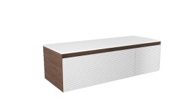 Kúpeľňová skrinka s krycou doskou Naturel Monza 119x30x45 cm orech mat MONZA120WND MONZA120WND