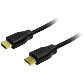 LogiLink HDMI prepojovací kábel Zástrčka HDMI-A, Zástrčka HDMI-A 1.00 m čierna CH0035 4K UHD HDMI kábel; CH0035