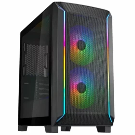 Silverstone FARA 312 čierna / mATX / 2x USB-A 3.0 / 2x 140mm ARGB / bez zdroja / priehľadná bočnica (SST-FA312Z-BG)