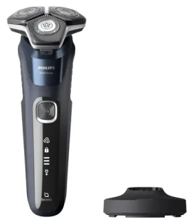 Philips Shaver series 5000 S5885/25 modrá / Pánsky holiaci strojček / Wet Dry / 3 hlavice / 60 min prevádzka (S5885/25)