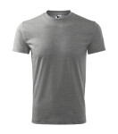 Klasické unisex tričko tmavosivé 2XL