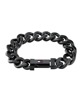 Tommy Hilfiger Výrazný čierny náramok z ocele Wild 2790639