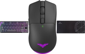 PREYON Klawiatura PREYON SILENT CLAW TKL Brown + Mysz PREYON Owl Wireless + Podkładka PREYON Falcon Speed XL
