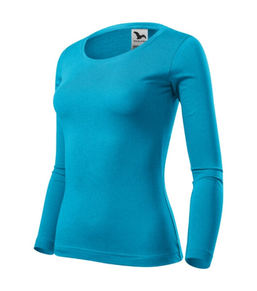 Tričko Fit-T LS tyrkysová XS