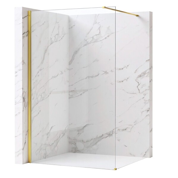 REA/S - Sprchová zástena Flexi Transparent / Gold 140 KPL-K99577