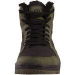 Pánske zimné členkové topánky s kožušinou 243374 3111 Tmavo zelená s čiernou - Kappa 42 Tm.zelena s černou
