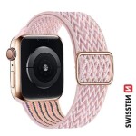 Swissten Nylonový remienok so sponou pre Apple Watch 38/40/41mm ružová (46000707)