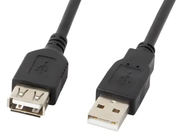 Lanberg CA-USBE-10CC-0018-BK čierna / Predlžovací kábel USB 2.0 / AM- AF / 1,8 m (CA-USBE-10CC-0018-BK)