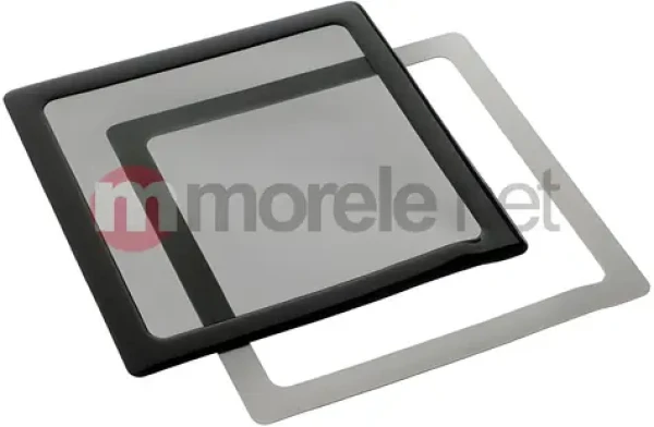DEMCiflex 120mm čierna/biela / Prachový filter / Magnetický / Štvorcový (DF0381)